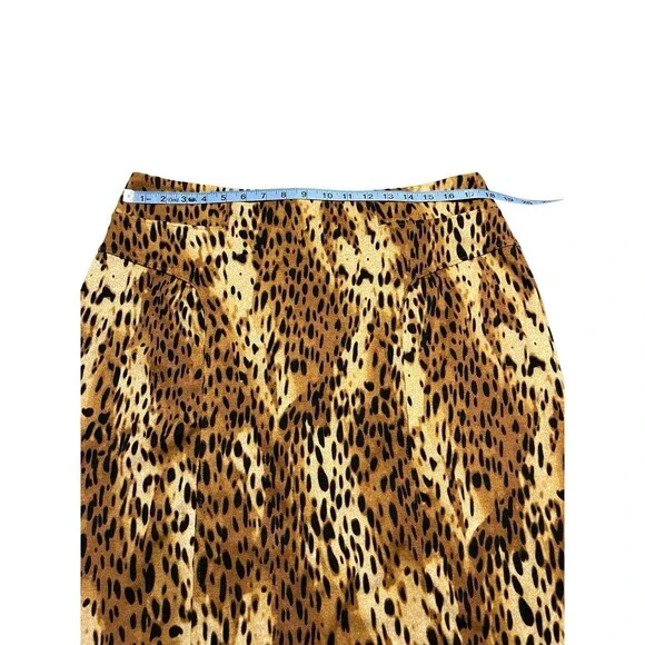 🔥 NY&CO LEOPARD SKIRT W14 EUC FLAWLESS! 🔥 - Picture 3 of 9